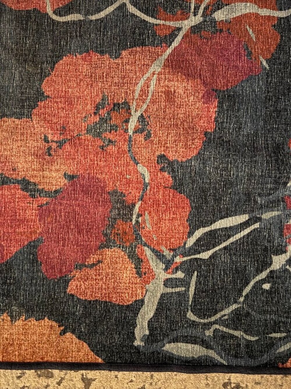 Ruggable Brand -  Washable, 5'x7' Floral Area Rug - Picture 3 of 3